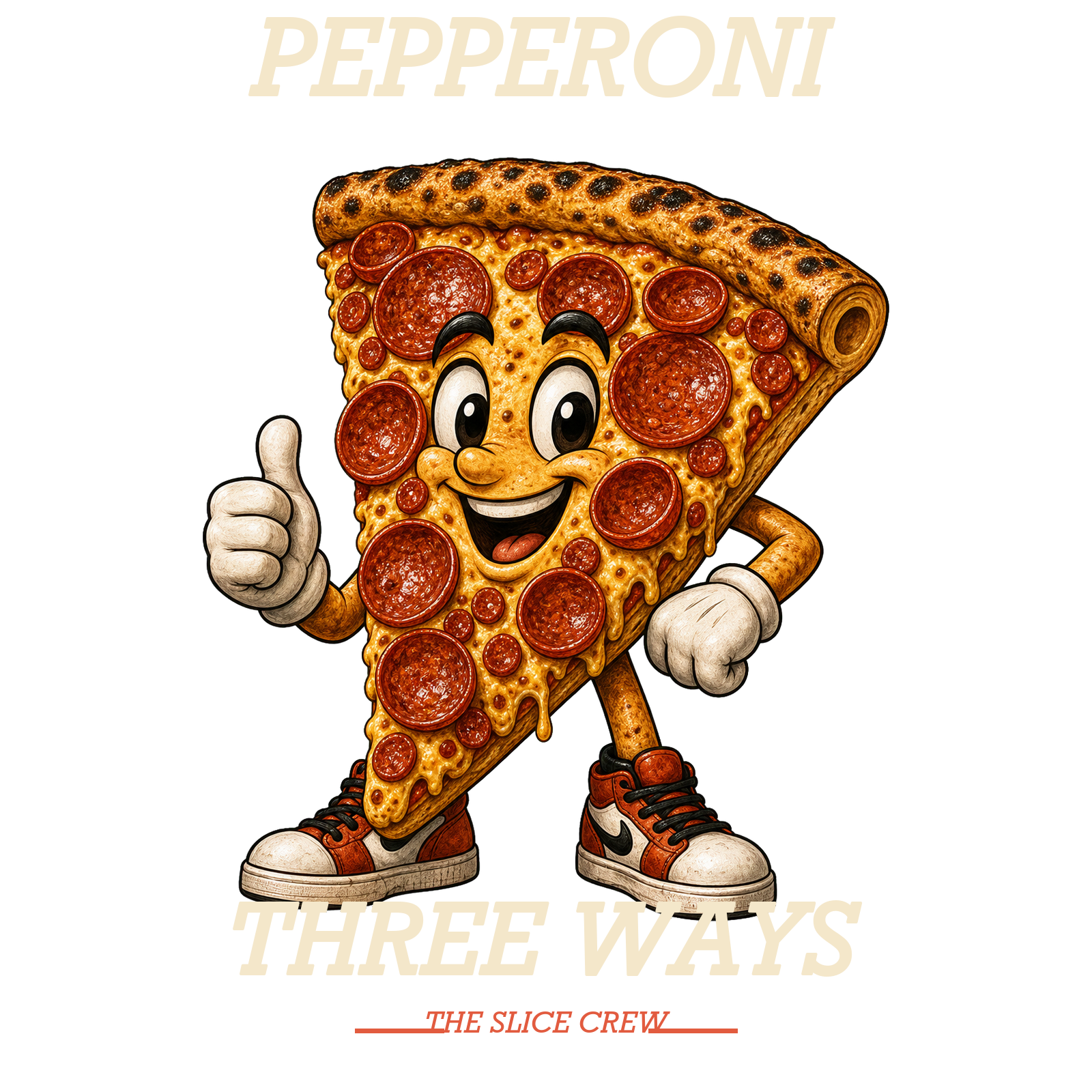 Pepperoni Three Ways mascot