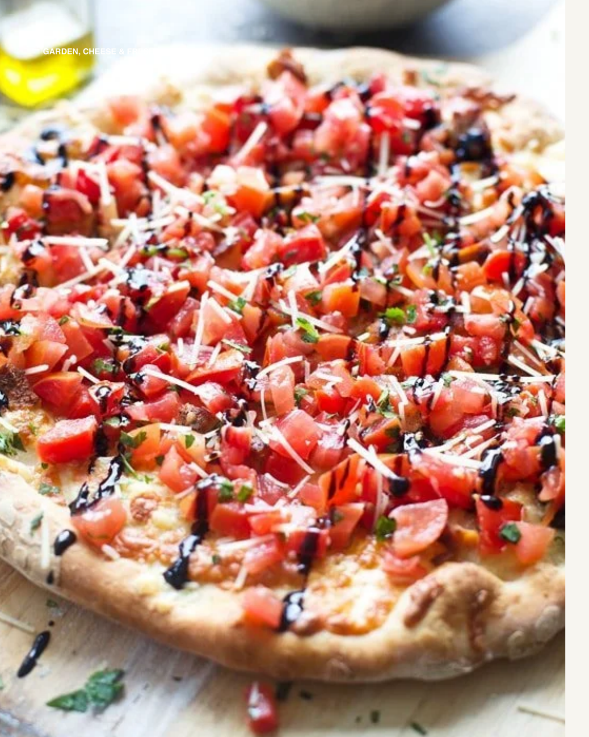 Bruschetta Blitz pizza