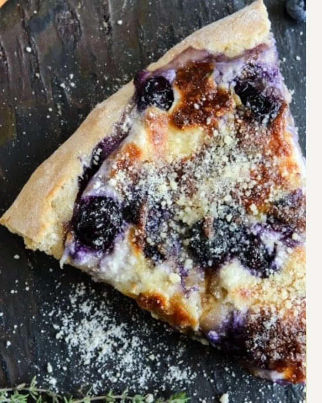 Lemon Blueberry dessert pizza