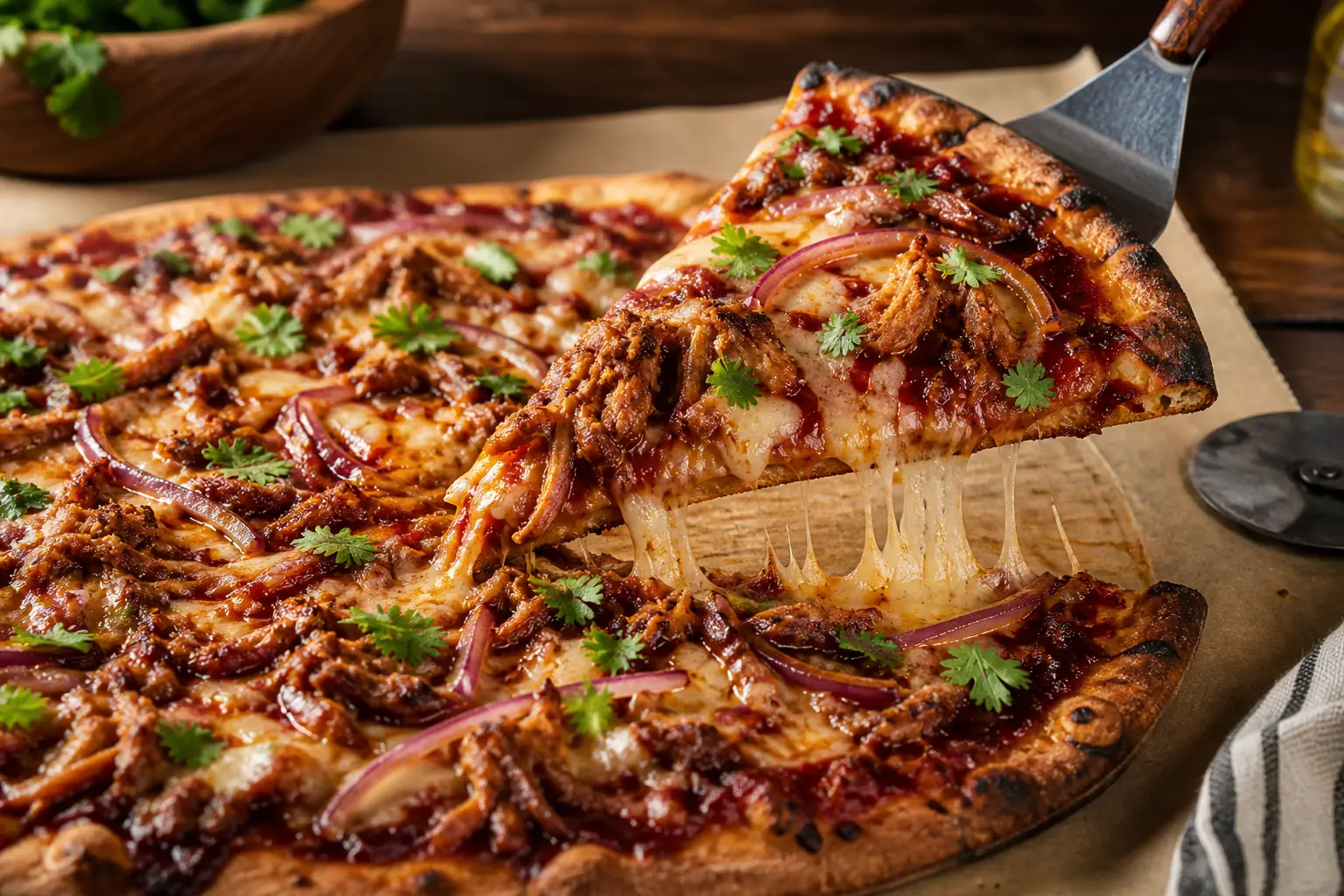 BBQ pizza preview as community challenge inspiration